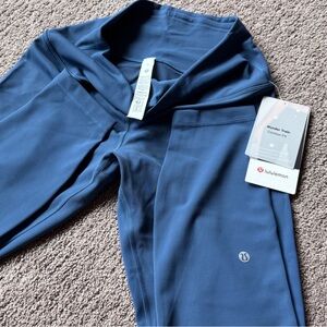 NWT Lululemon Wunder Train 25” Contour Fit Blue Twill size 10